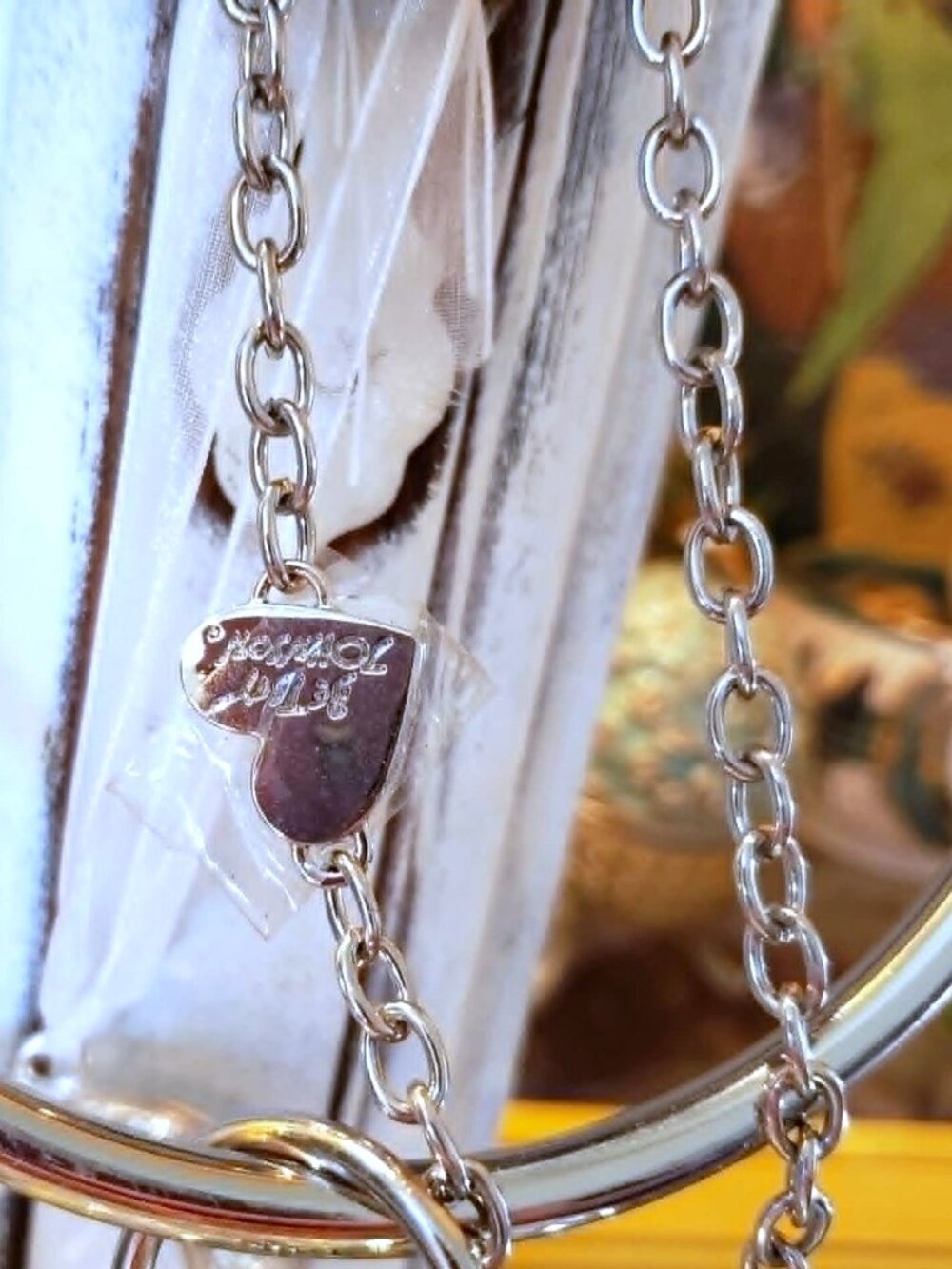 Betsey Johnson Kitsch Crossbody Glass Disco Ball Dancing Queen Bracelet Handbag - Picture 11 of 16